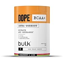 Dope BCAA+ | Polvere Intra-Workout | Strawberry Lime | 360 g | 30 Porzioni | 5g BCAA | Miscela di Elettroliti | Glutammina | Vitamina B6 & B12 | Supporta Idratazione, Energia e Recupero