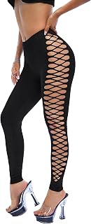MakeMeChicWomens Cut Out Sexy Leggings in Pakistan