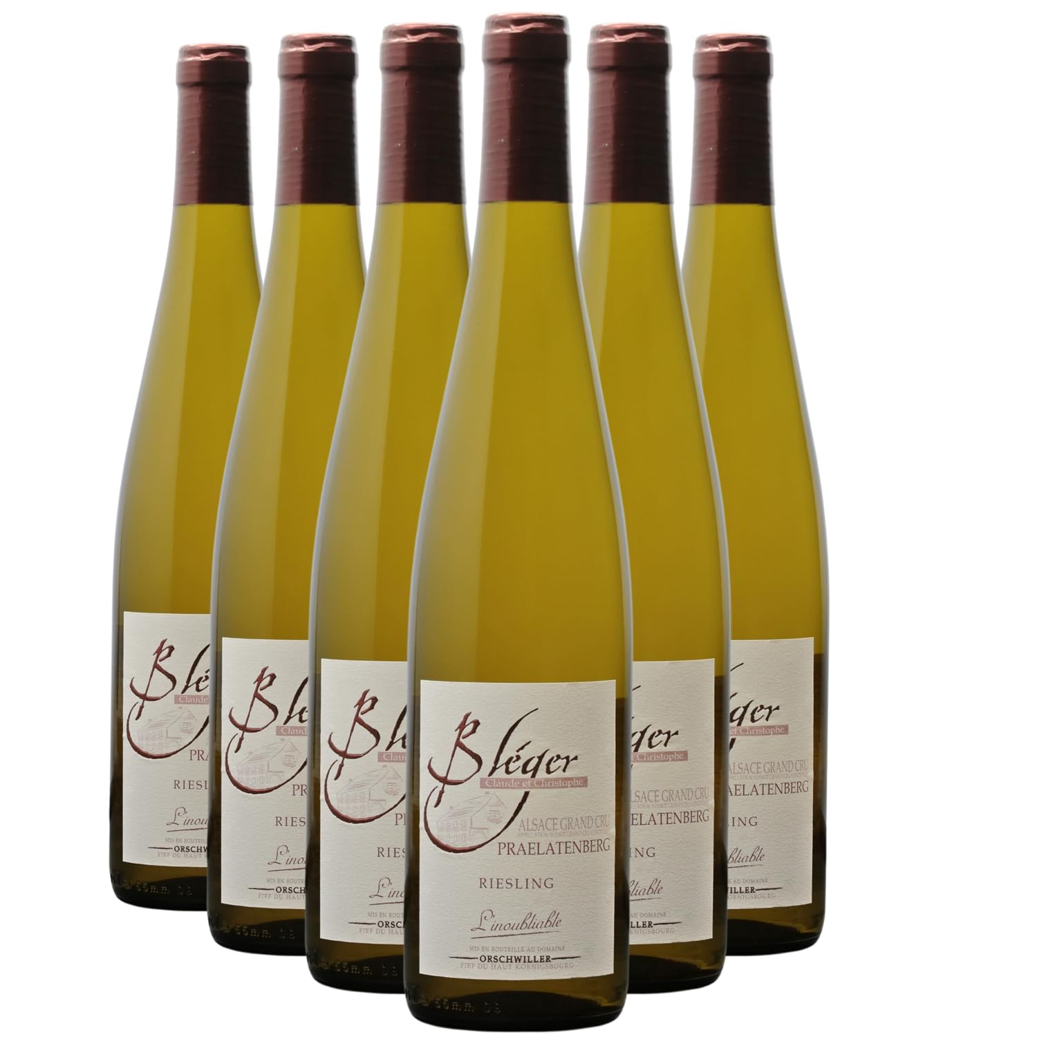 Alsace grand cru Praelatenberg Riesling L'inoubliable - Blanc 2022 - Domaine Claude et Christophe Bléger - Vin Blanc d' Alsace (6x75cl) BIO Moelleux