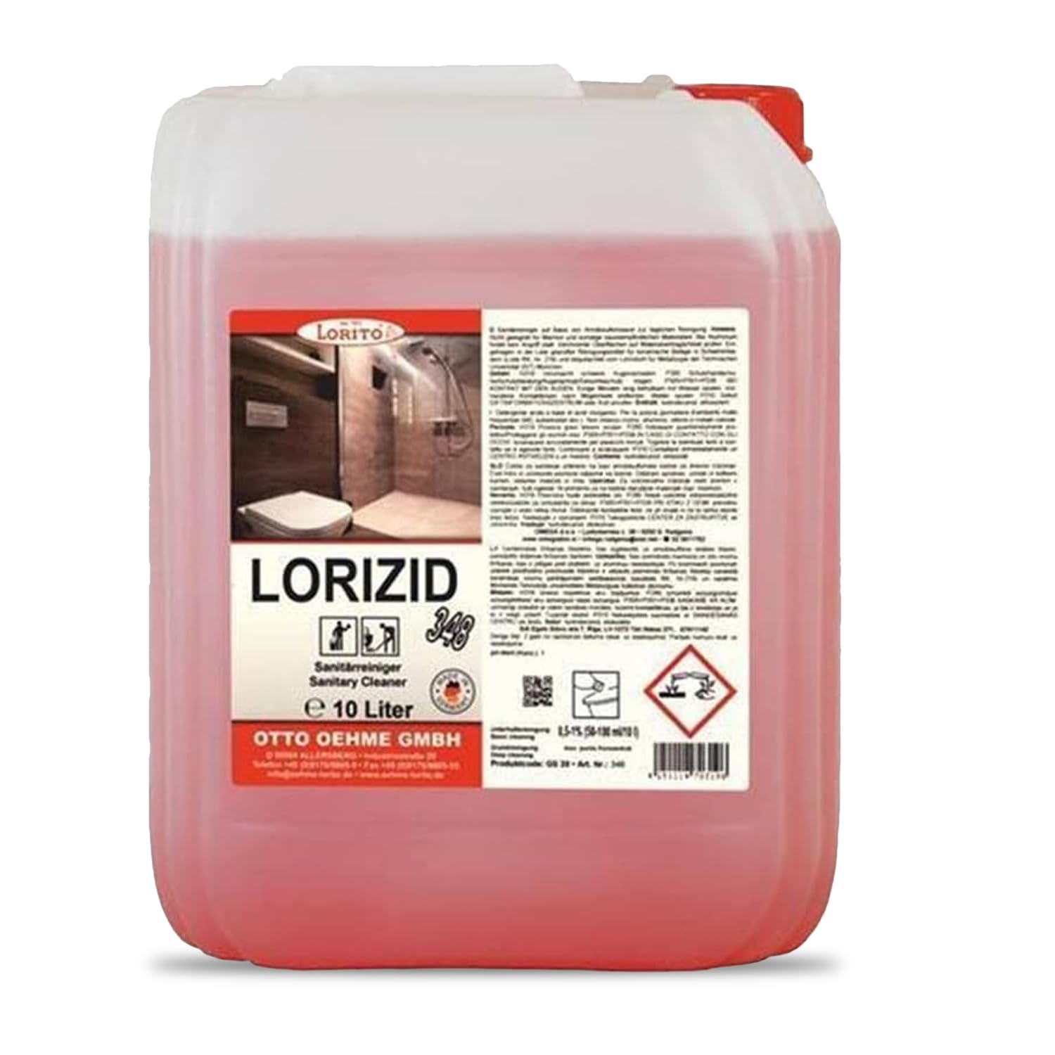 Loritol Lorizid Sanitärreiniger Konzentrat 10L Badreiniger extra stark
