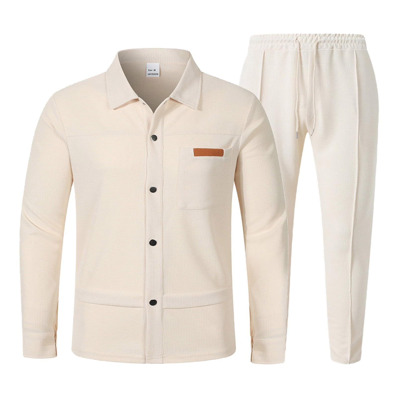Conjunto genérico para hombre de 2 piezas de algodón, camiseta de manga corta, cuello redondo, verano, informal, transpirable, suave, cómodo, ocio, vacaciones, playa, moda A54