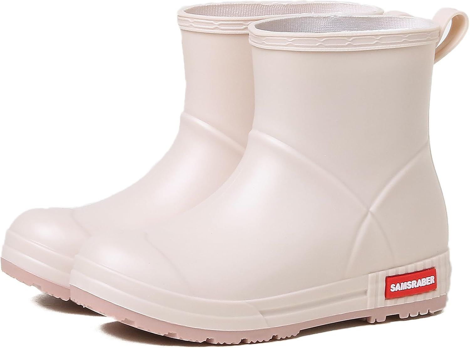 HSBDNZQ Rain Boots for Women, Lightweight Warm Waterproof Rain Boots, Anti-Slipping Garden Boots Soft and Durable, Chelsea Rain Boots with Comfortable Insoles for Outdoor