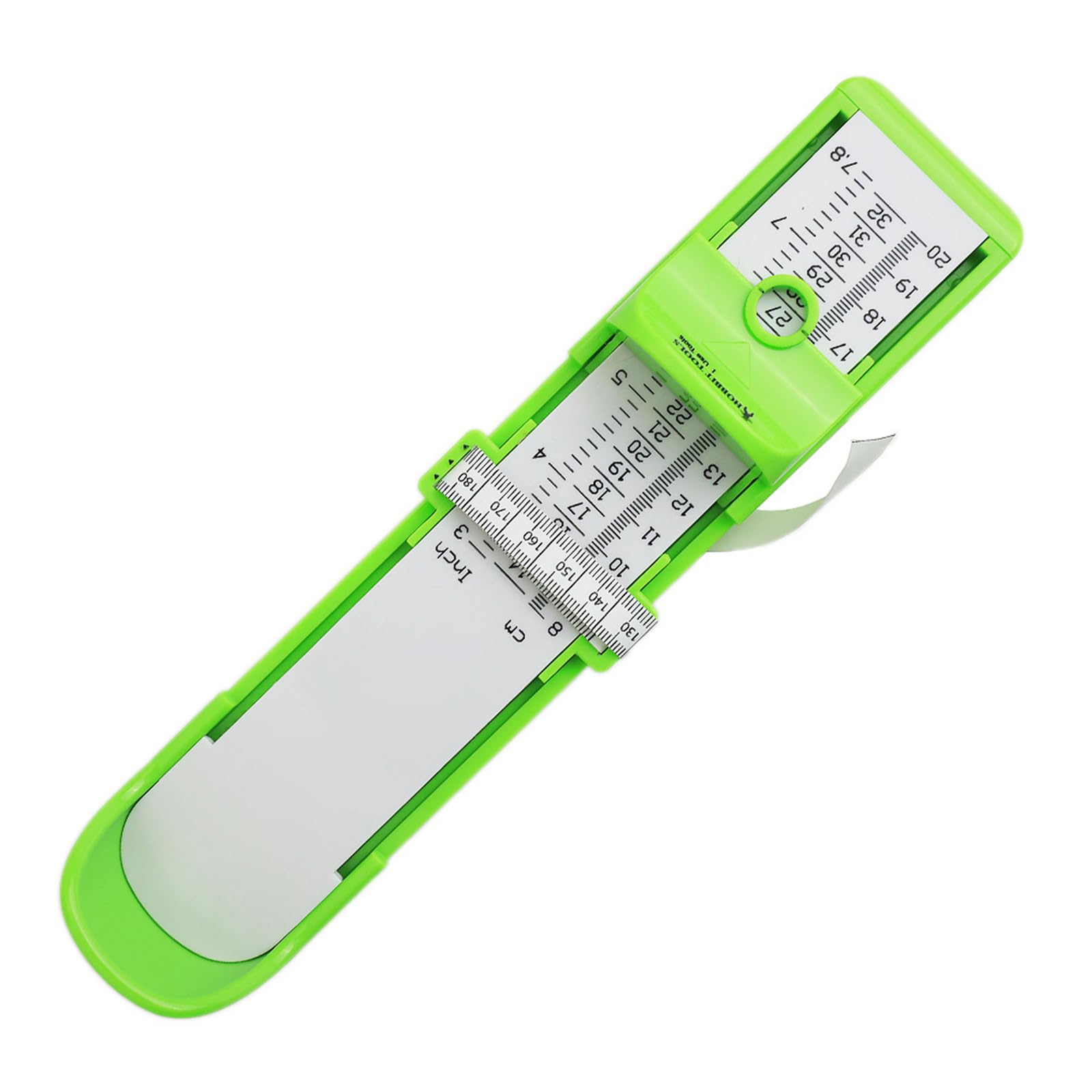 Beimus Green Kids Foot Measuring Instrument 20Cm For All Ages To Determine Foot Length And Width For Optimal Shoe Selection Kids Length Measure Gauge