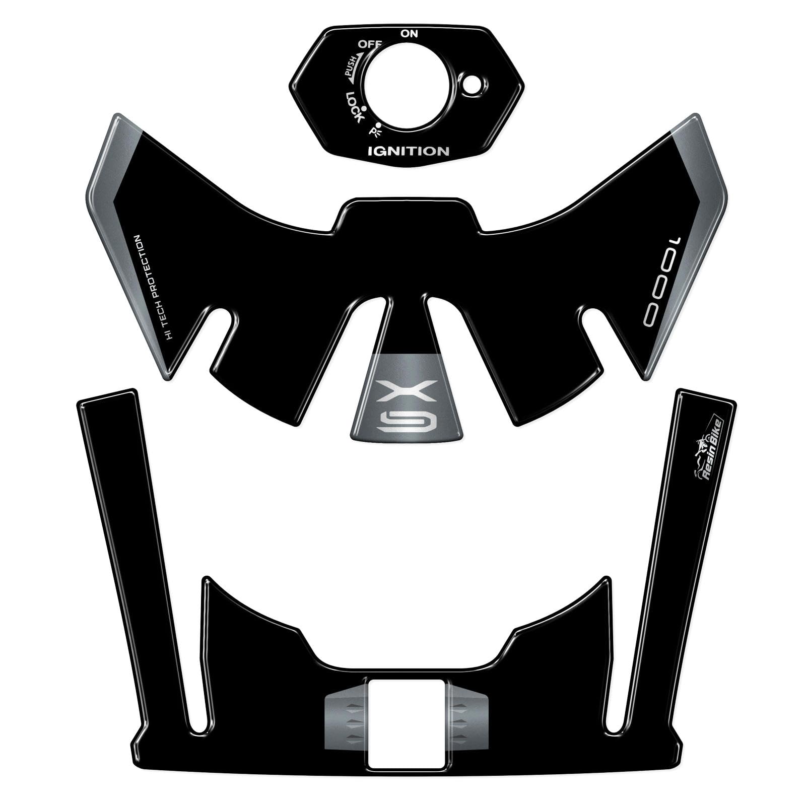 Protection de clé Resin Bike contre éraflures pour GSX-S 1000 GX