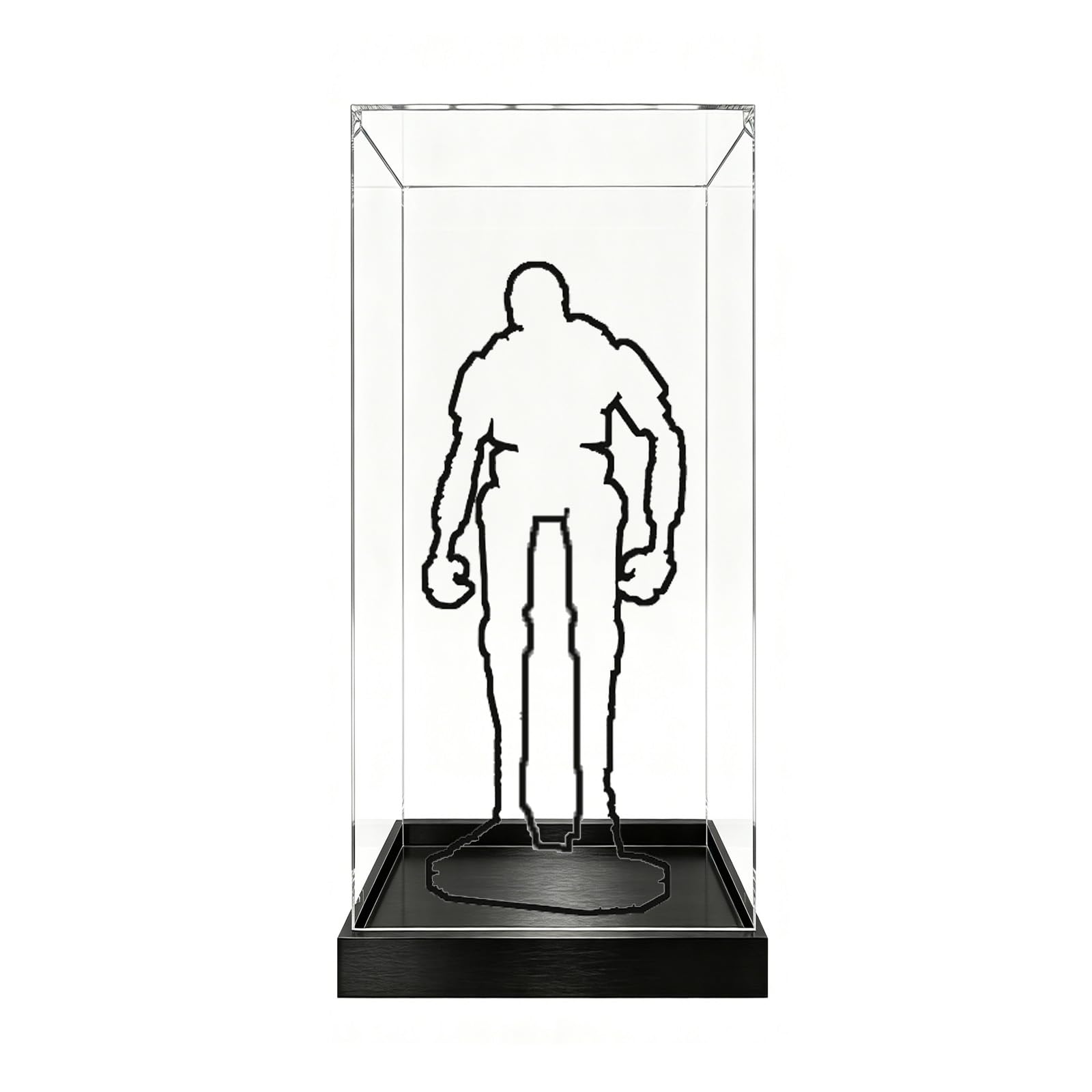 Acrylic Display Case Compatible with Lego 75434 Security Robot Model, Dustproof Transparent Storage Box, Compatible with Lego 75434 (Model Not Included) (2mm)