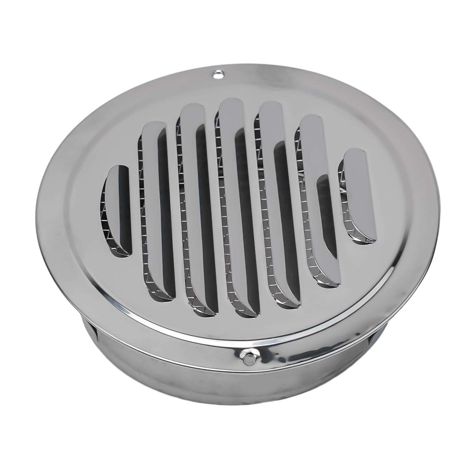 Ventilation Grilles Round Stainless Steel Air Vent Grille Home Exterior Wall Ducting Ventilation Tools Exhaust Hoods(120mm)