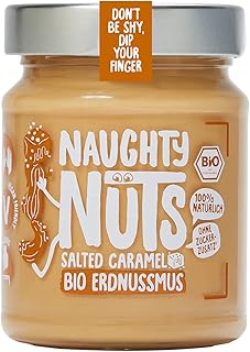 NAUGHTY NUTS Bio Peanut Butter Salted Caramel | Vegan peanut butter | 10...