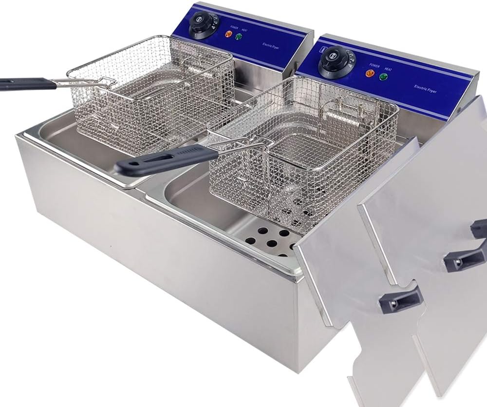DULONG Commercial Electric Deep Fryer with Temperature