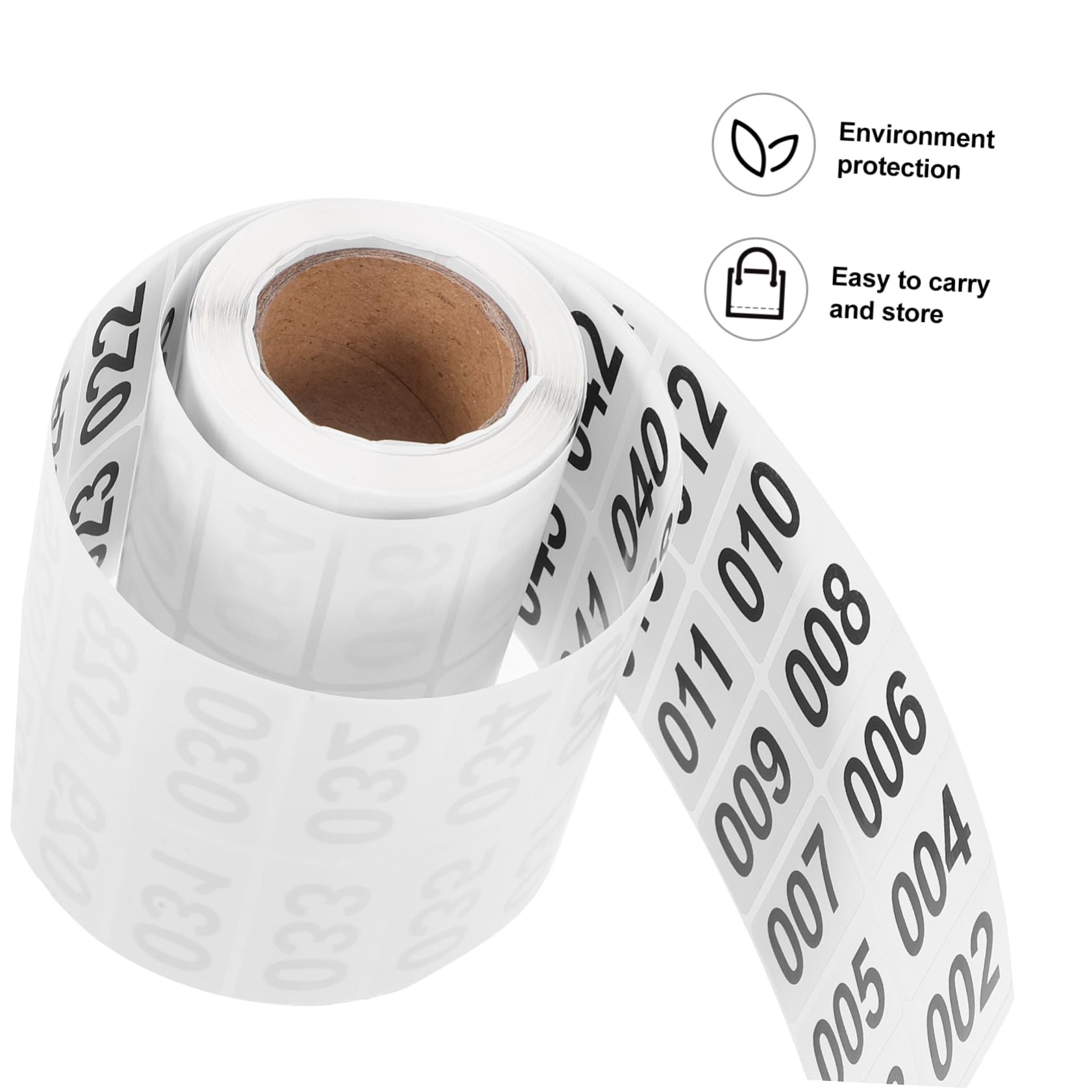 DOITOOL 6 Etichette Numerate Adesive per Magazzino e Ufficio Etichette Segna Resistenti e Facili Usare per Organizzazione e Catalogazione