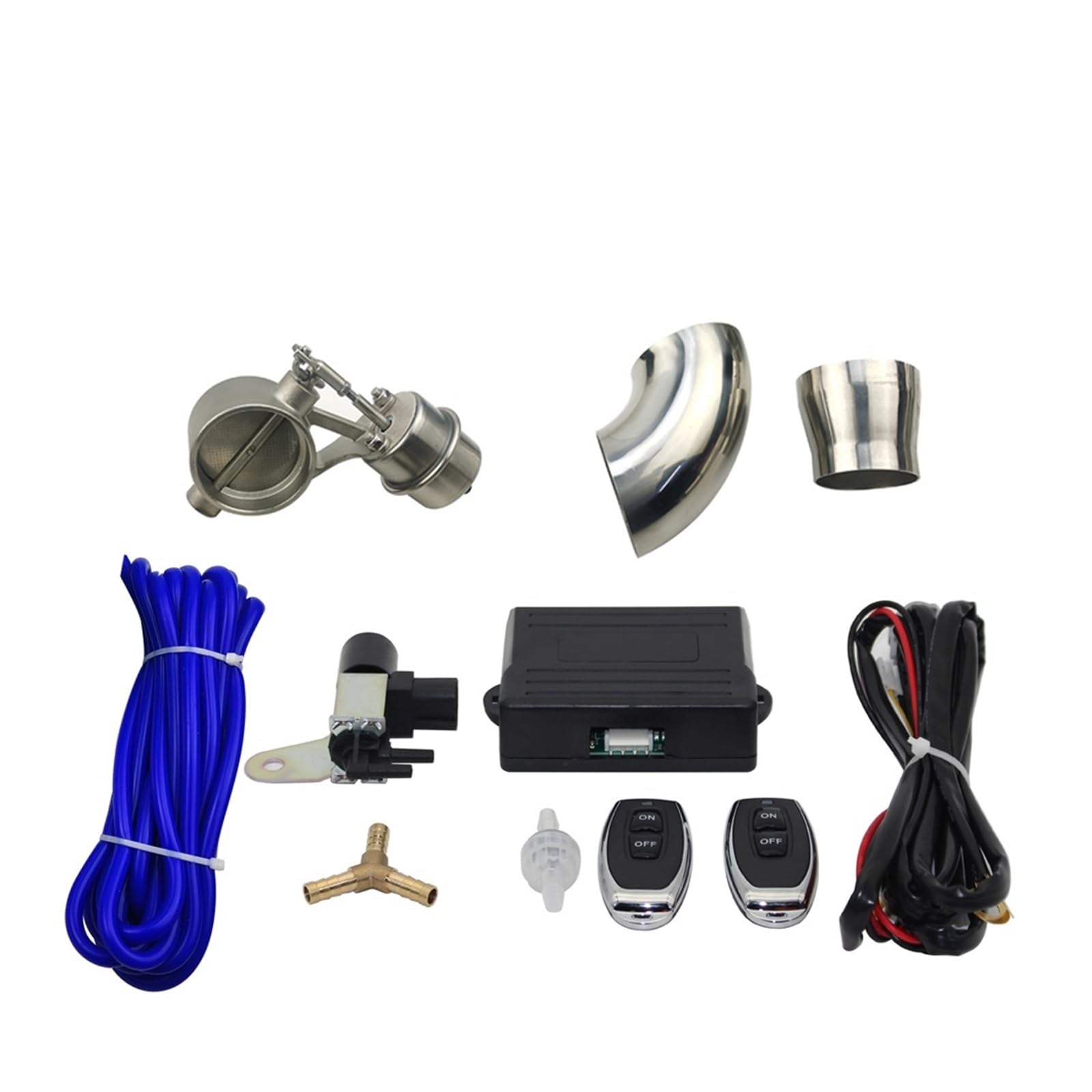 Kit télécommande soupape commande vide échappement voiture 70mm - 6