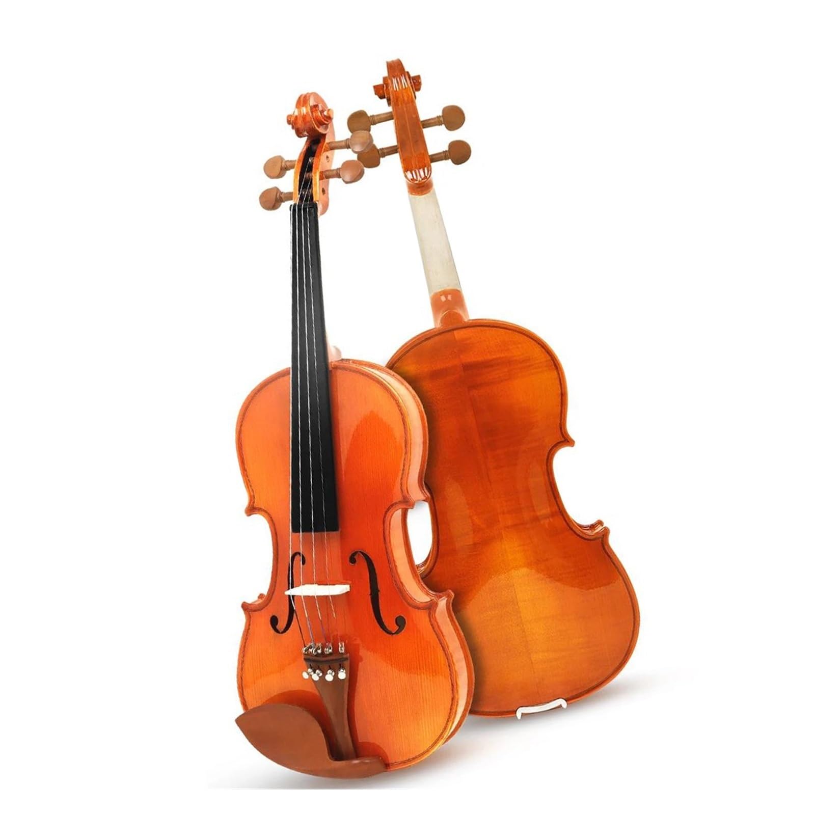 Zestaw 4/4 Paneli Świerkowych Z Klonu Z Futerałem Na Skrzypce I Innymi Akcesoriami Instrumenty Strunowe Skrzypcowe(1SET)