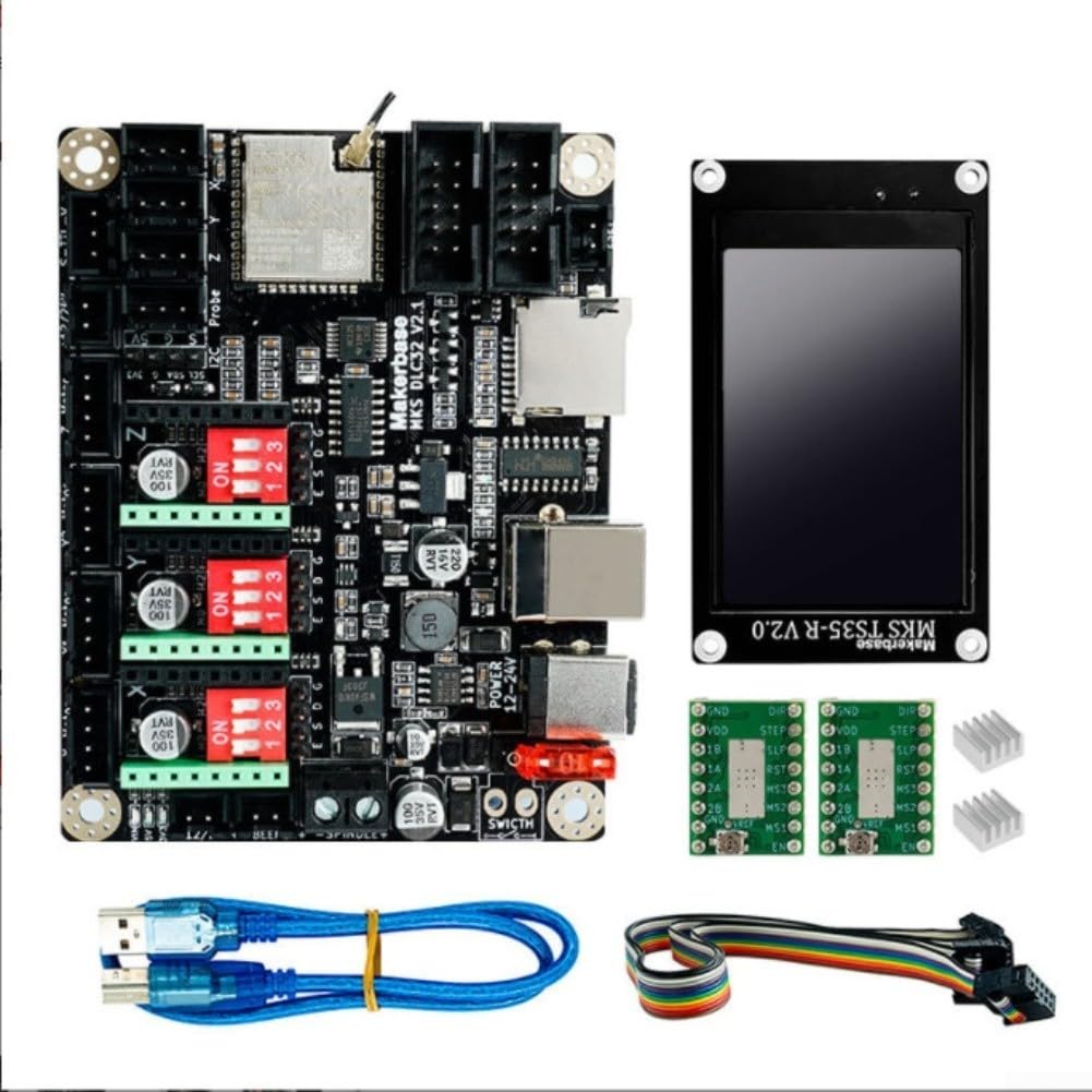 per mks Dlc32 Controller CNC Per Grbl Incisione Macchina Con per esp32 Wifi Web Control Compatibile per Lightburn Software (LC32 TS35-R)