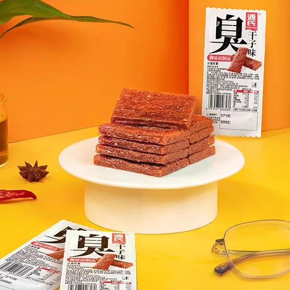 Spicy Snack Box,Every Bite Is Full Of Chewiness,Asian Snacks,About 4Mm Thick,Full,Tied,Firm,Chinese Food,La Tiao10 Packaging