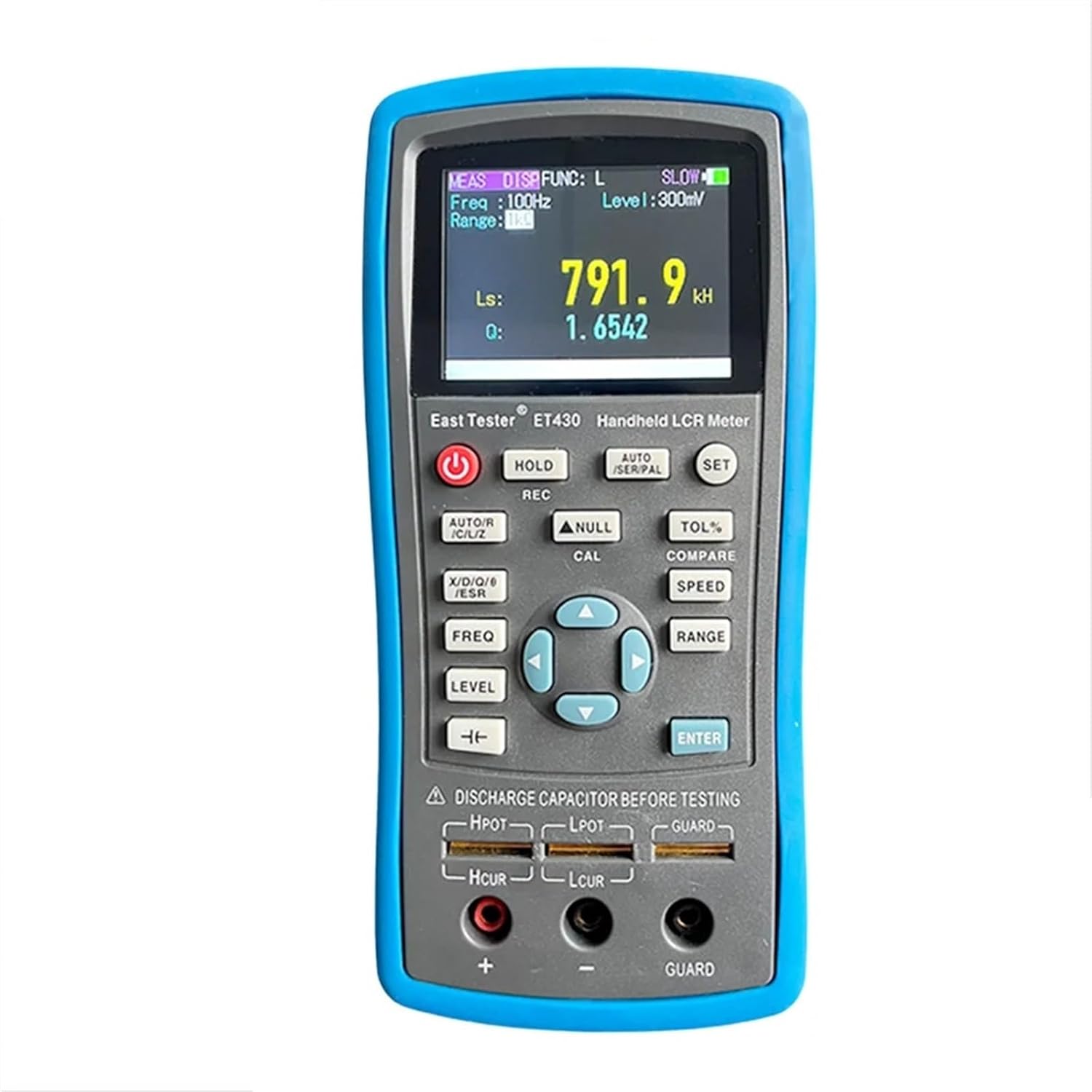 LCR Meter, ET430 Multimeter Handheld LCR Digital Brid Capacitance Inductance Resistance Test 2.8 Inch TFT Display Screen,Digital Bridge(Standard)