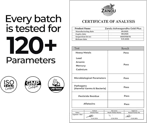 Miniatura 6 de Zandu Ashwagandha Gold Plus, fabricado con oro, Ashwagandha, Safed Musli, Shilajit y otros ingredientes ayurvédicos, ayuda a aumentar