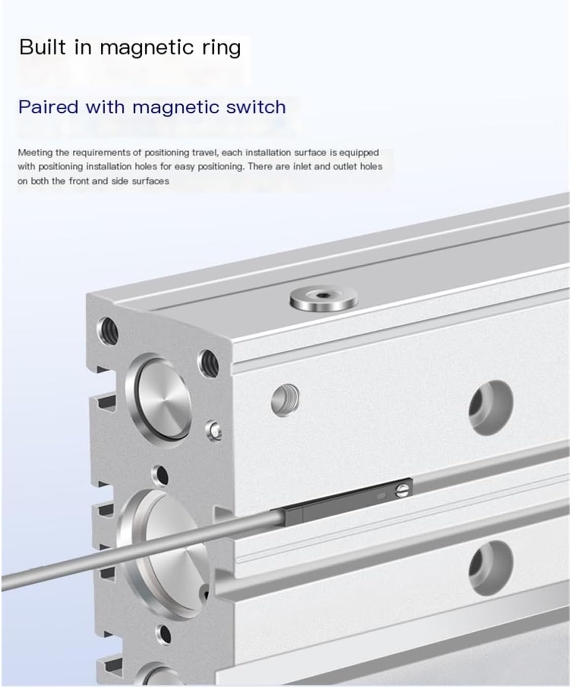 Guided Three-Rod Three-axis Cylinder TCM12/16/20/25/32/40/50/63-10x25x30x70S*250S(TCM16-60-S)