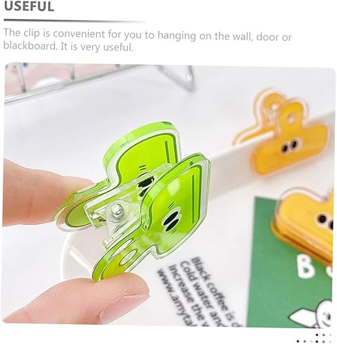 Miniatura 4 de NOLITOY Clip de ojo pequeño lindo carpeta bolsa de alimentos clips bolsa de café clips pequeños clips clips de papel clip plástico chica corazón