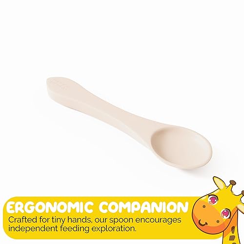 Miniatura 4 de Suministros de alimentación para bebés en silicona suave para destete LED de bebé, juego de 3 piezas en vainilla cálida