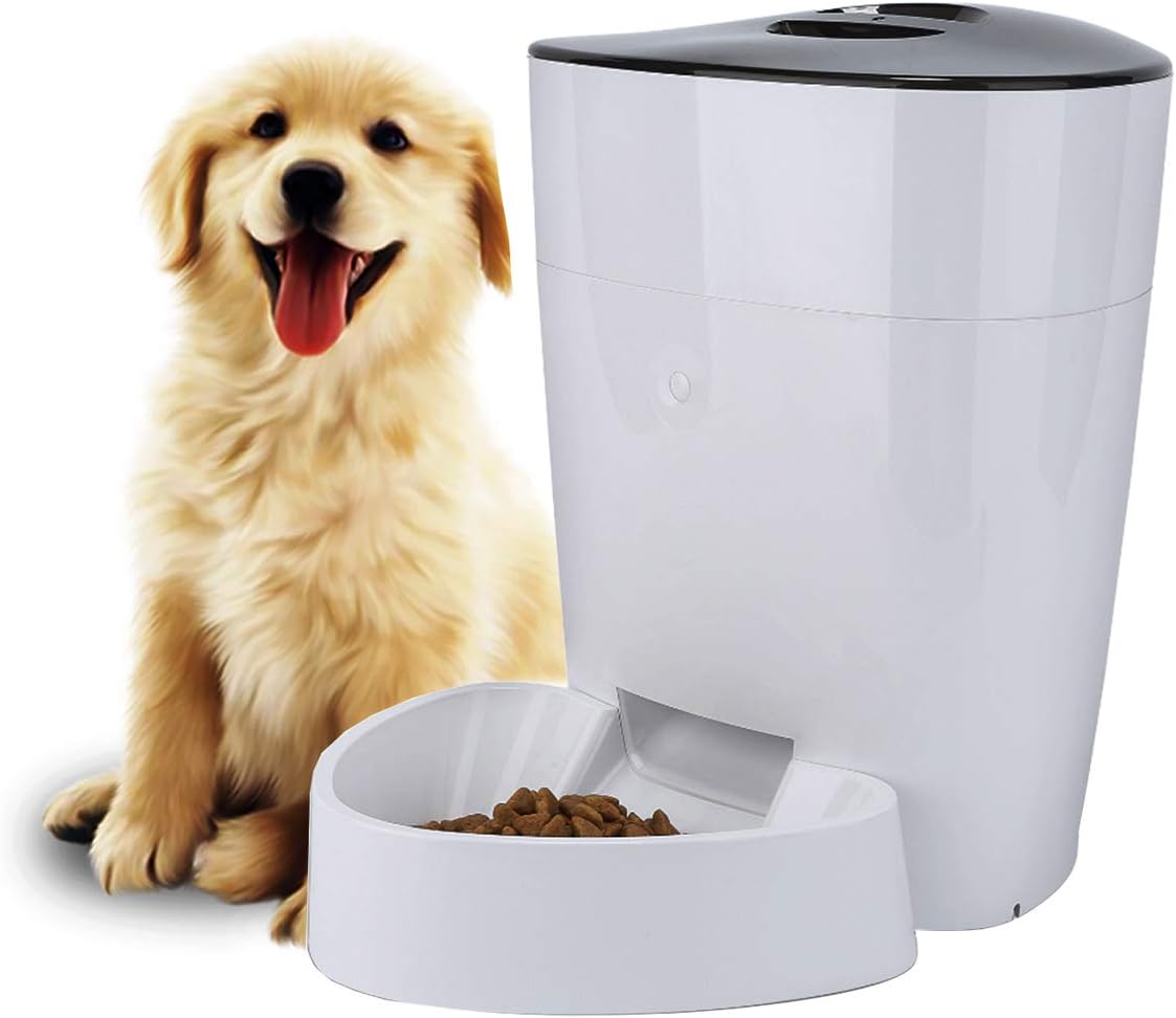 FULLOSUN Automatic Pet Feeder for Dogs, Cats & Pets, Food Dispenser - 4L Capacity- Portion Control - Programmable Timer Up to 6 Meals…