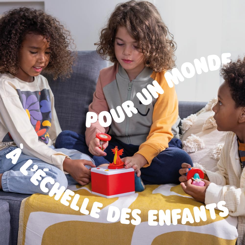 FABA Conteur d’Histoires pour Enfants avec des contenus Audio adaptés aux 0-10 Ans, Enceinte avec Personnage Sonore Elé l’éléphante, Jeu éducatif, Jeu Musical, Version française