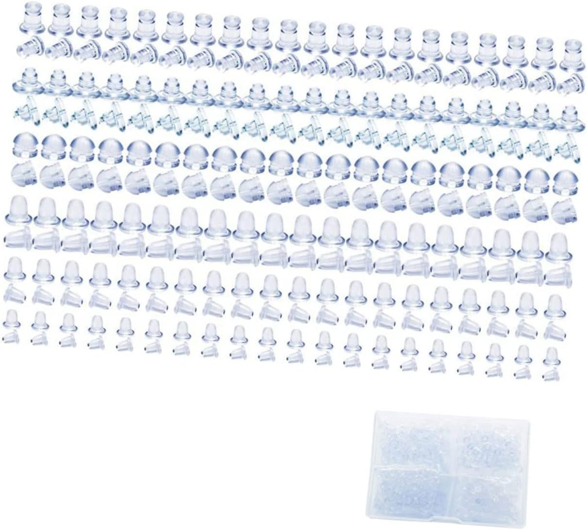 TEHAUX Silicone Earring Backs for Soft Antislip Earring Findings Versatile Replacement for Jewelry Design and Fashion Accessories