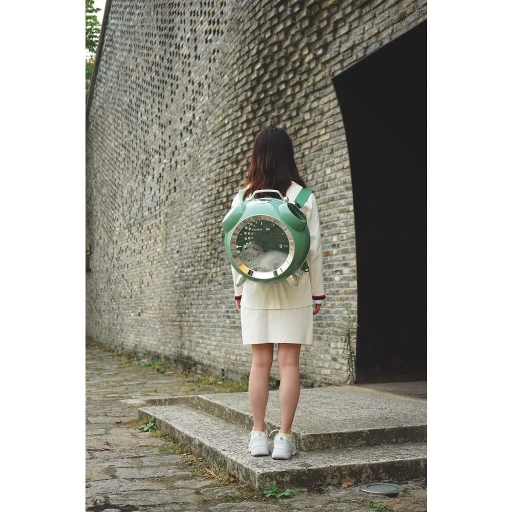 M-Pets Sixties Clock Pet Carrier, Green : Amazon.com.au: Pet Supplies