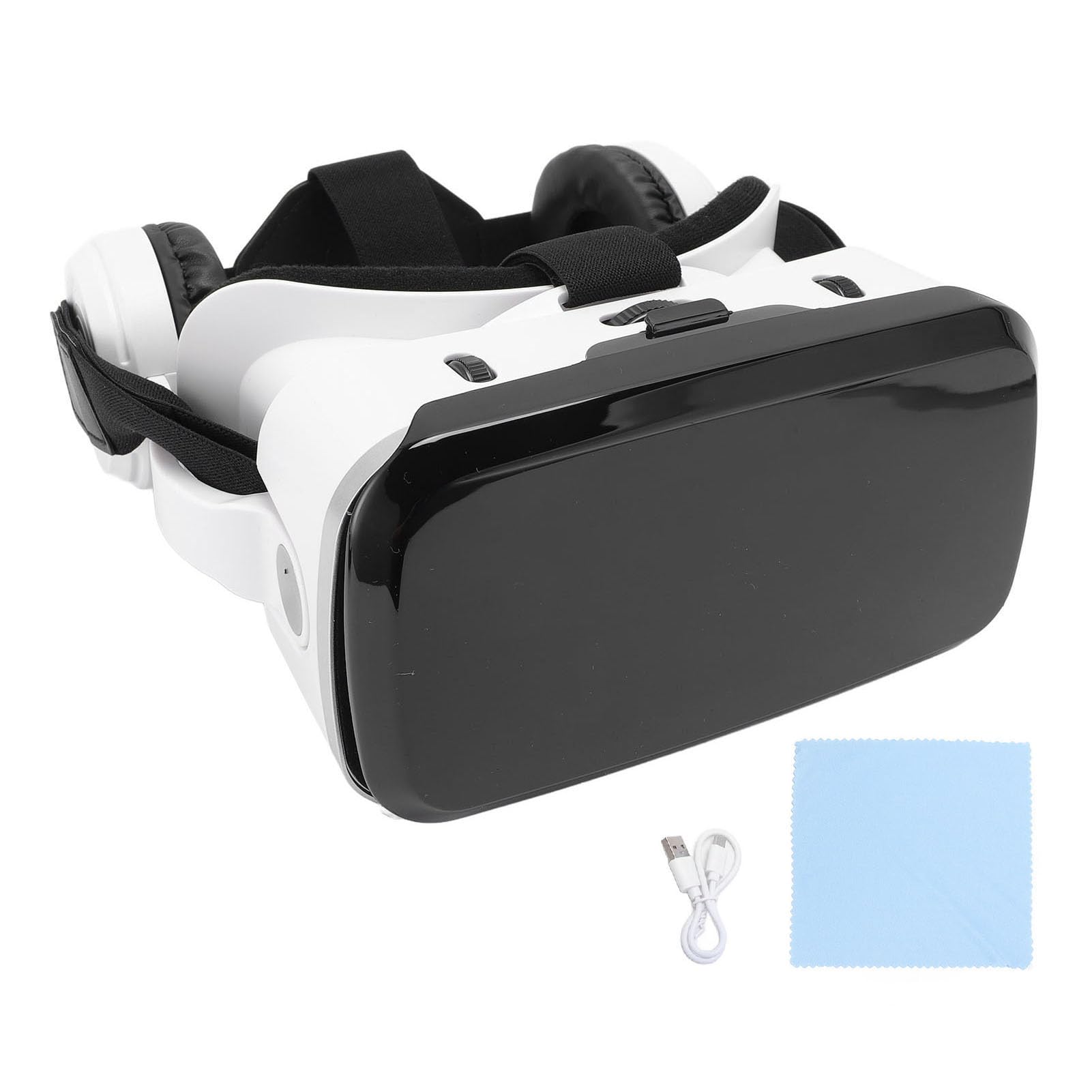 Cuffie VR con Lenti Che Bloccano la Luce Blu, Cuffie Integrate, Occhiali 3D per Smartphone 5,5-7,2 Pollici