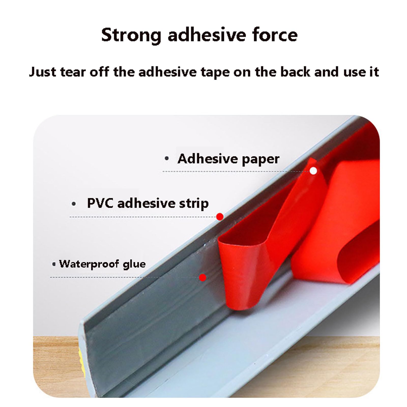 Perfil de Esquina PVC Autoadhesivo para Escaleras - Tiras Antideslizantes para Peldaños (5cm x 2.5cm) - Borde en Forma de L Antideslizante y Recortable -Moldura Protectora para Escaleras