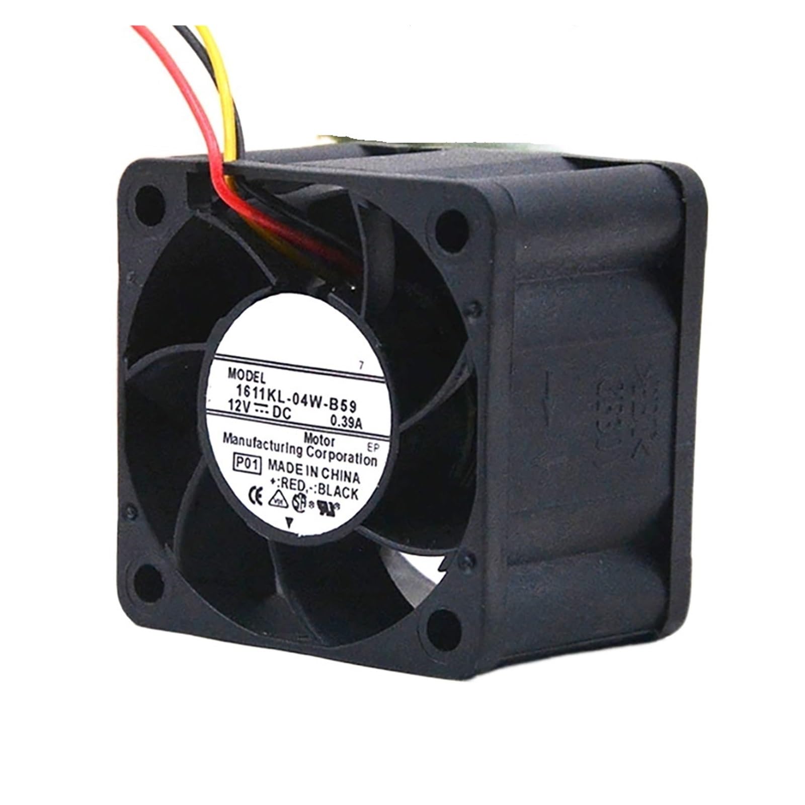Ventilateur axial 4,68W 1611KL-04W-B59 NMB 40x28mm 0,39A pour refroidissement PC