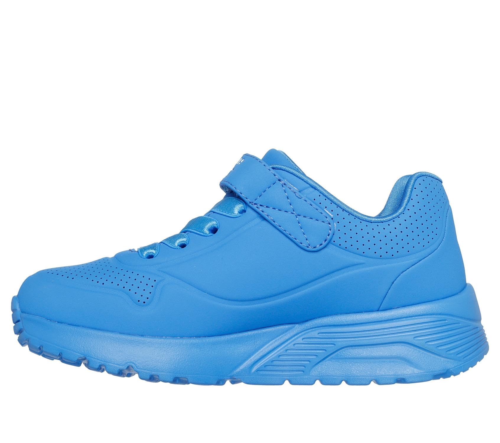 Skechers Girl's Uno Lite Love Levitate Sneakers, Blue Synthetic/Multi Trim, 10.5 UK Child
