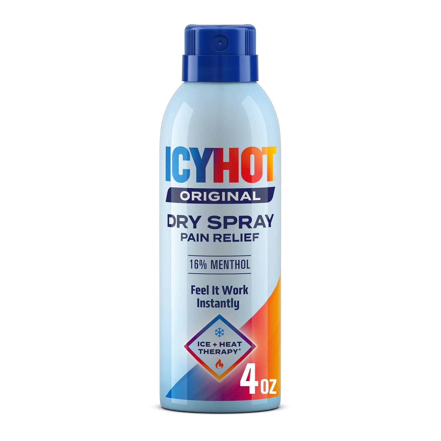 Icy Hot Original Pain Relief Dry Spray with 16% Menthol, Pain Relief for Muscles & Joints, 4 oz.