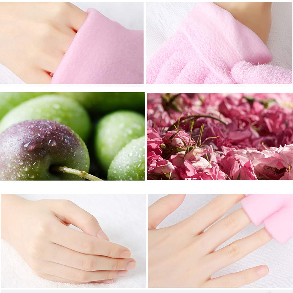 Moisturizing Gloves Gel Lining Cotton Glove with Essential Oils and Vitamins for Repair Eczema Dry Rough and Cracked Hands
