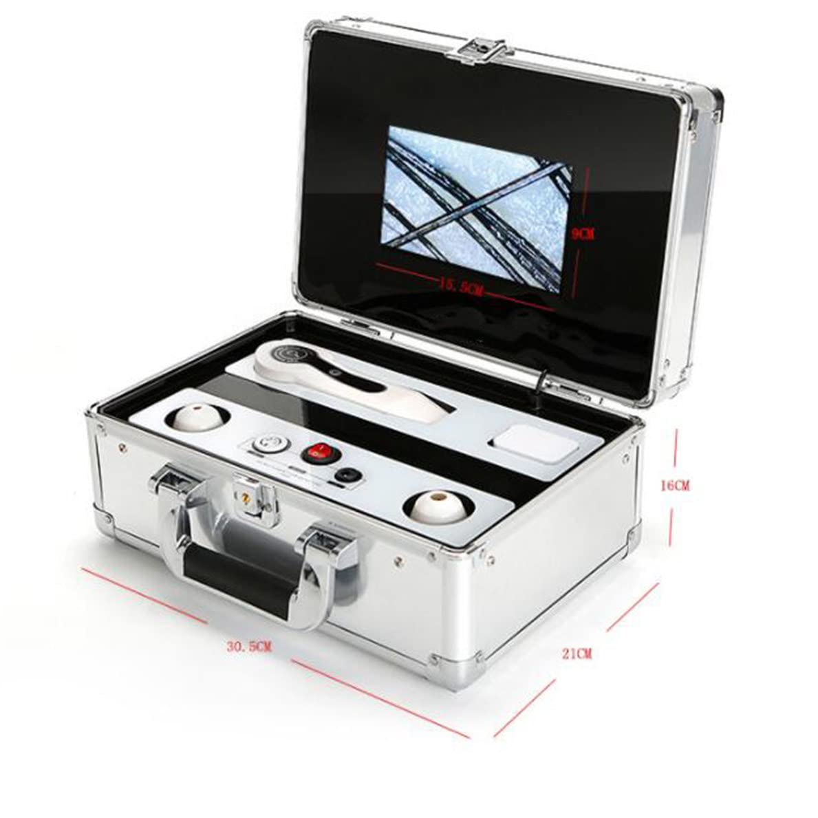 Analysegerät für Haare und Haut, 22,9 cm (9 Zoll), LCD-Display, Analysegerät für Haarfollikel, multifunktionales Analysegerät, einfache Bedienung für Ana
