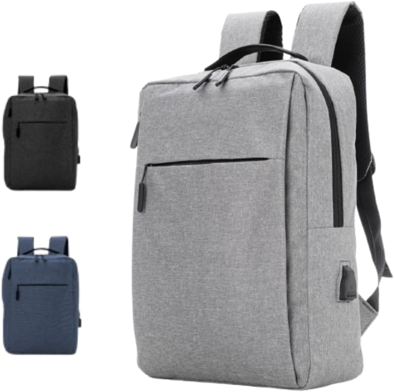 Mochila Executiva Unissex Slim para Notebook – Impermeável, Porta USB, Vários Compartimentos – Ideal para Trabalho, Estudos e Viagens