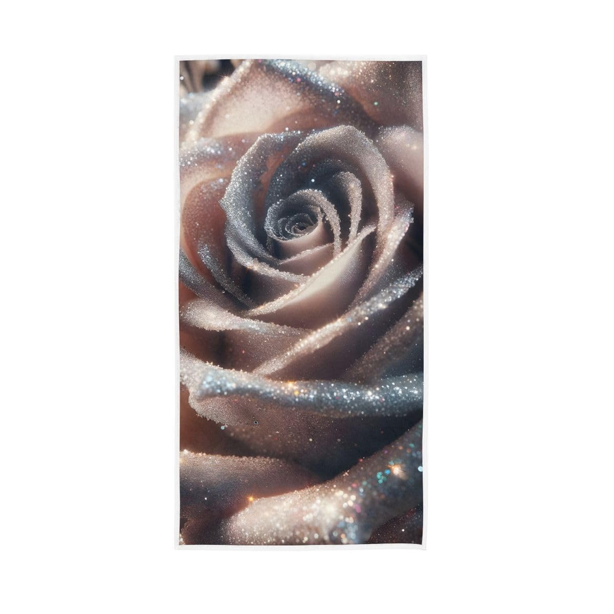 LSRCPD Rose Hand Towels, Multipurpose Hand Towels Cotton for Hand, Face, Hair, Bath 15 x 30 Inches