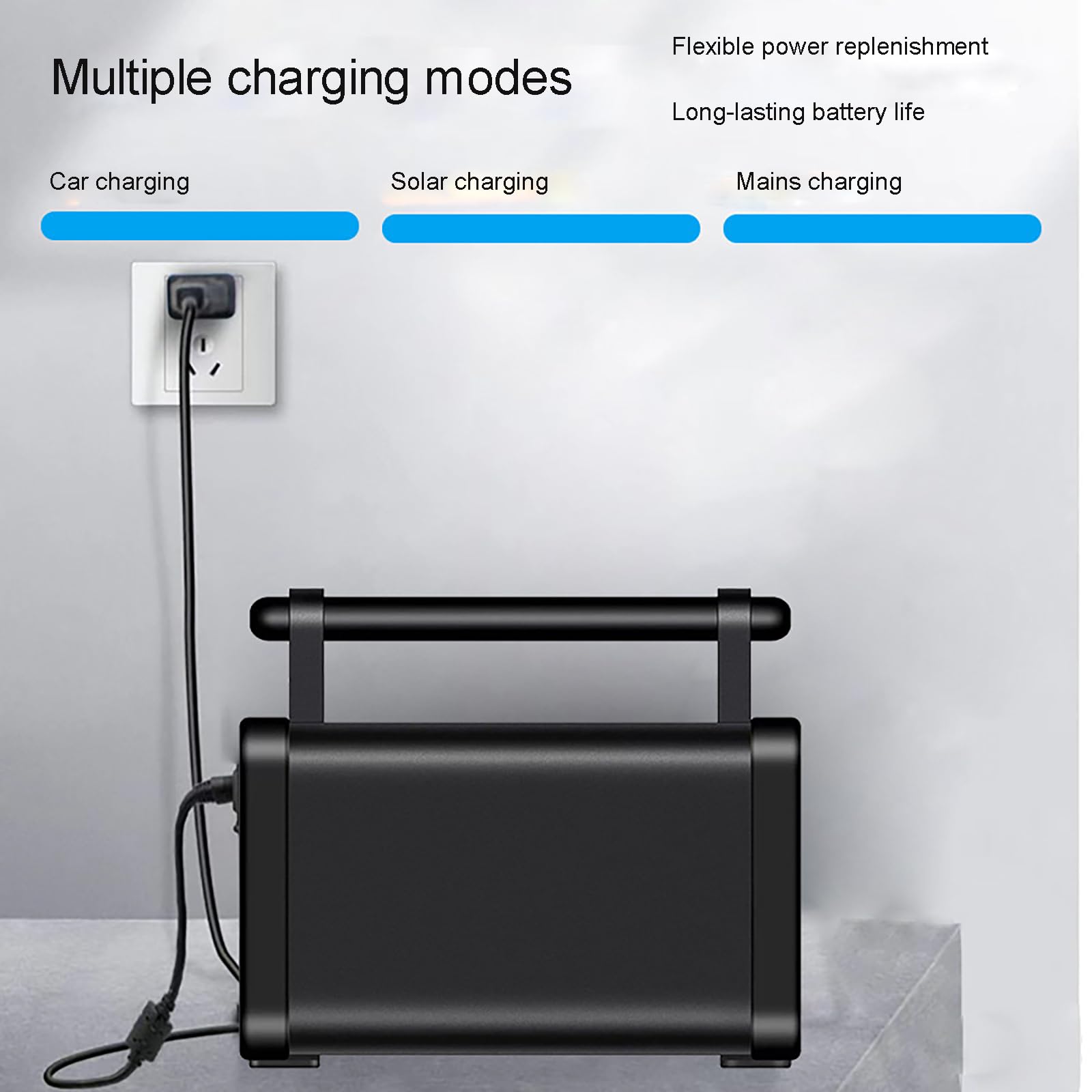 Centrale électrique Portable 600 W, 567 Wh/157 500 mAh, avec Prise Secteur, générateur Solaire à Onde sinusoïdale Pure pour Camping-Car en Plein air