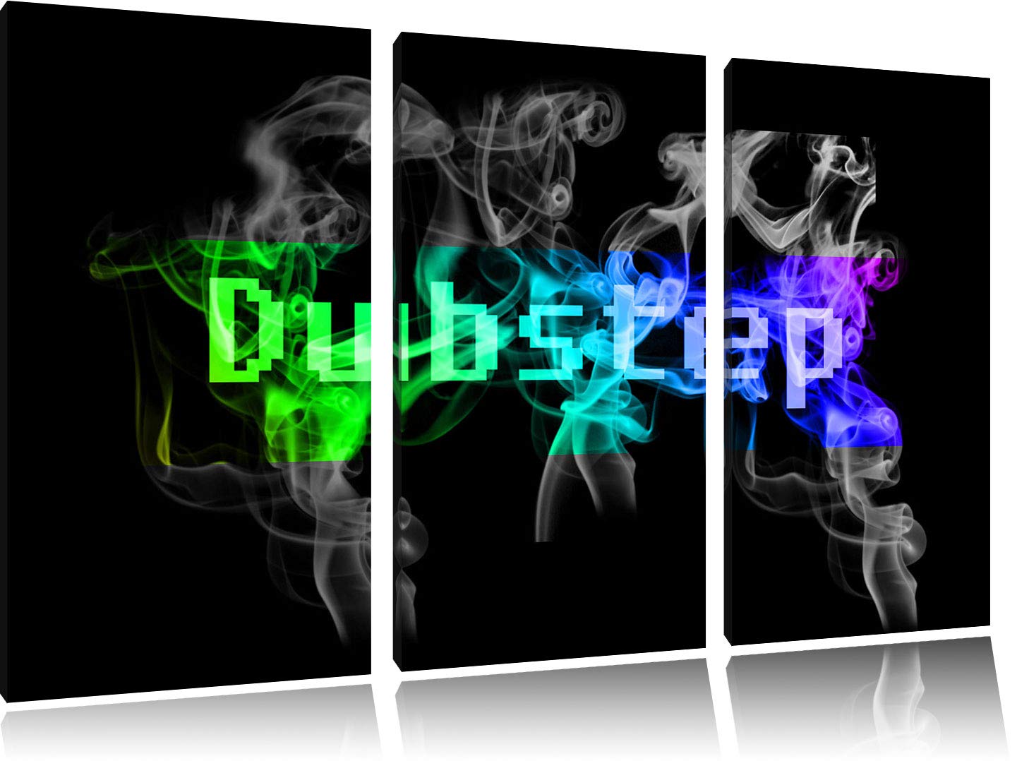Pixxprint Colorful Music Electro Dubstep Stampa su Tela 3 Parti Artistica murale