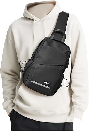 Vista 18 de SEAFEW Mochilas tácticas Sling, Verde, Mochilas Sling