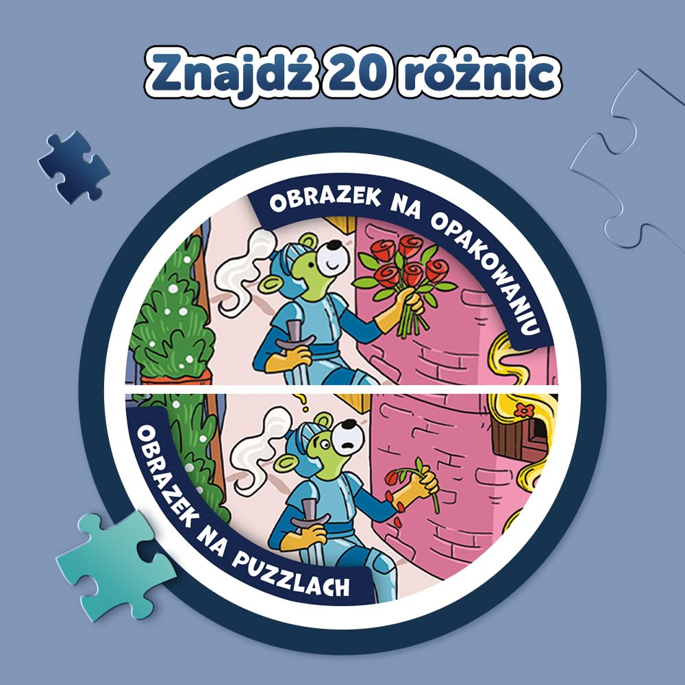 Trefl - Puzzle Spy Guy Lost Items: Gdańsk, Polska - 500 Elementów, Zostań Detektywem i Znajdź 20 Różnic, Zagubione Przedmioty, Kreatywna Rozrywka dla Dorosłych i Dzieci od 10 Lat