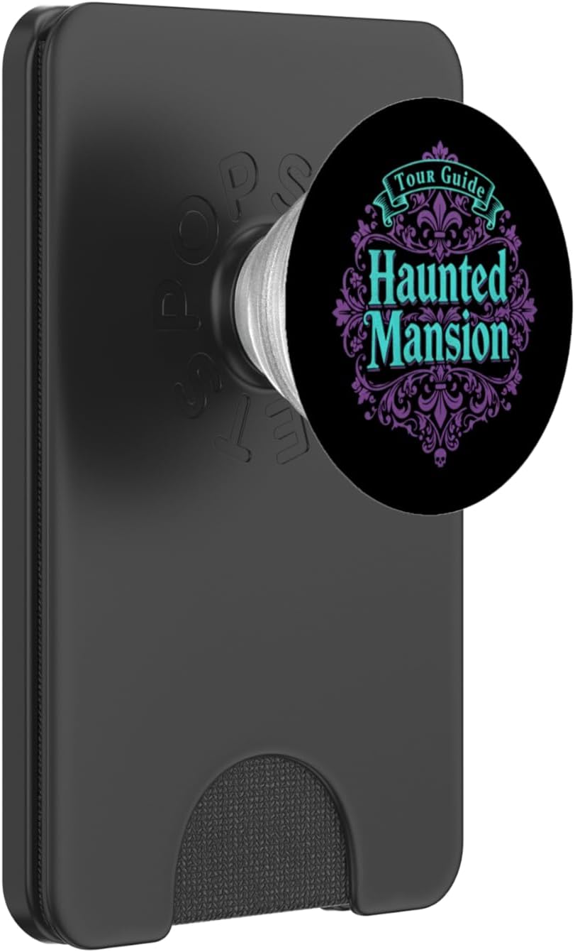 Halloween Haunted Mansion Tour Guide Carneval Fasching PopSockets PopWallet for MagSafe