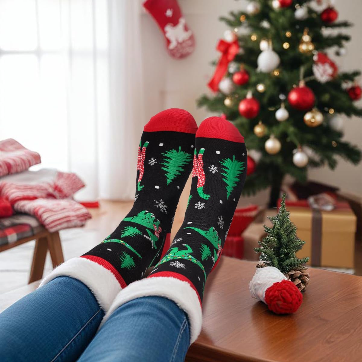 Funny Christmas Socks for Men Women Teens Boys - Novelty Funky Socks - Fun Xmas Gifts Ideas Stocking Stuffers - Image 6