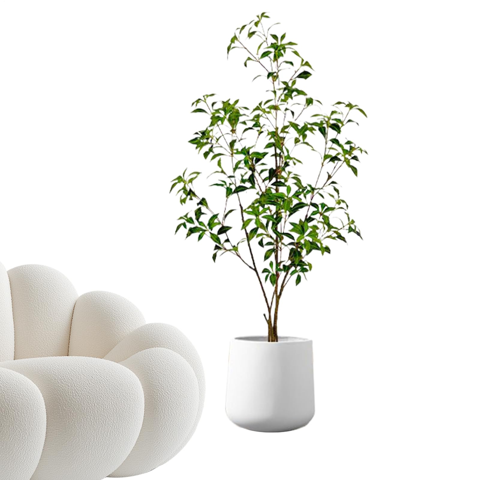 Décoration de verdure réaliste avec pot : le gypsophile artificiel haut de gamme sans arrosage