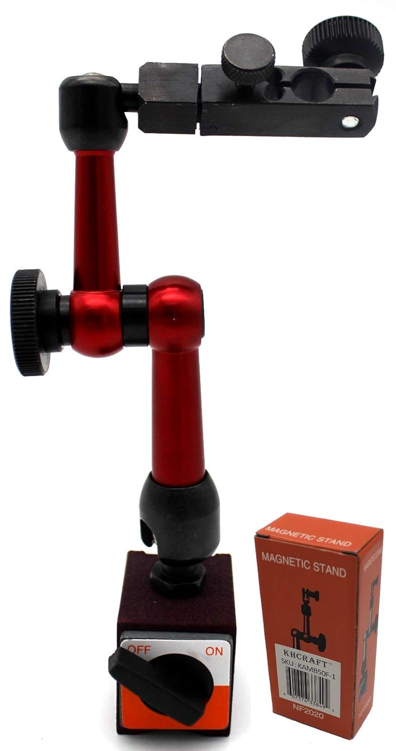 Mini Magnetic Base Indicator Holder 50lb 3D for Dial Indicator or Test Indicator with Fine Adjustment