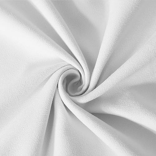 Miniatura 5 de Fancy Homi - Fundas de almohada de 24 x 24 pulgadas, paquete de 2 fundas de almohada de color blanco puro, funda de cojín cuadrada de pana súper