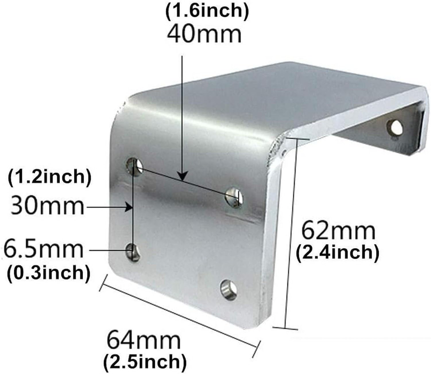 4 Gambe in Metallo per Mobili, Supporto Divisorio, Carico, Argento, 120mm