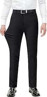 Expandable-Waist Stretch Dress Pants in 3 Fits