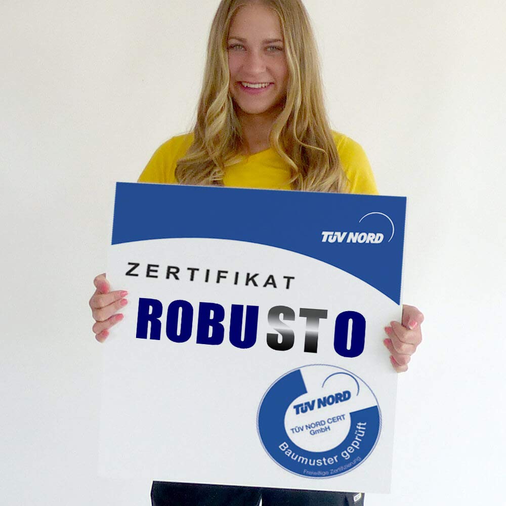 ROBUSTO Rammschutzbügel, g/s, aufdübeln, Stahl, Ø 7,6 cm, 100 x 115 cm, Art.-Nr. 31224 | Rammschutzbügel | Rammschutz | Wandschutzbügel