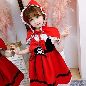 Amazon.co.jp: [cnstone] ハロウィン 衣装 子供 女の子 赤ずきん