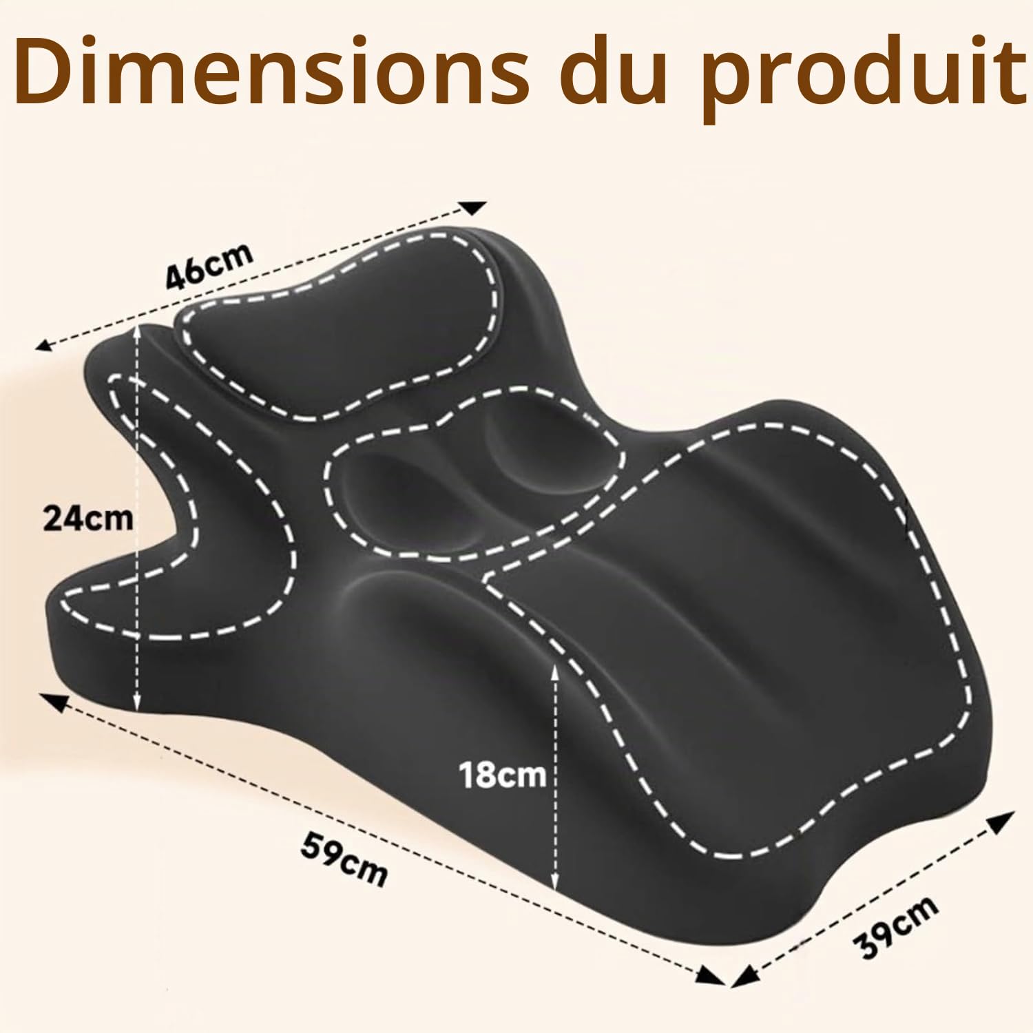 Oreiller en coin à 27 degrés pour couples, coussin de soutien ergonomique en mousse à mémoire de forme pour moments intimes, coussin multifonction pour yoga, lecture et repos avec housse amovible et