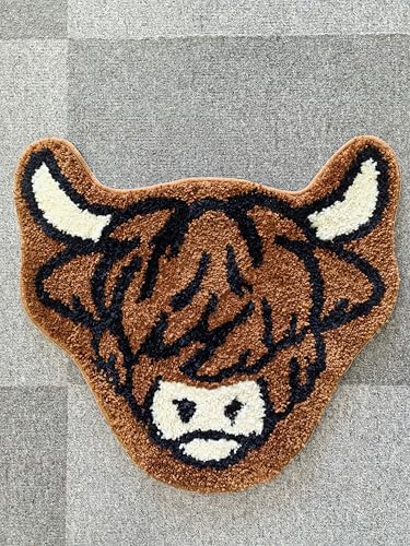 Tapete EXIGENT Premium Highland Cow 27in x 27in miniatura 1